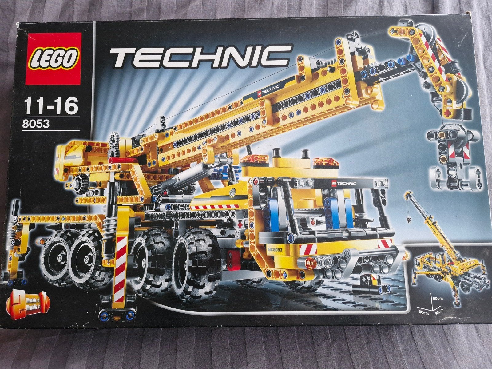 Lego Technic 8053 Mobiele Kraan compleet met boekjes, Gebruikt, Lego, Compleet, Ophalen of Verzenden