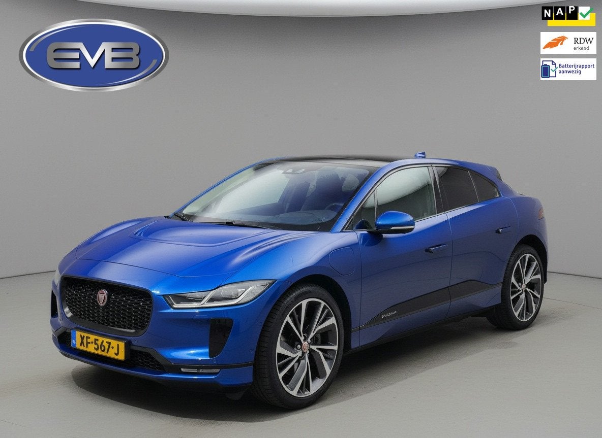 Jaguar I-PACE EV400 pk First Edition 90 kWh, VOL OPTIES, pan, Auto's, Dealer onderhouden, Gebruikt, 750 kg, 245 min