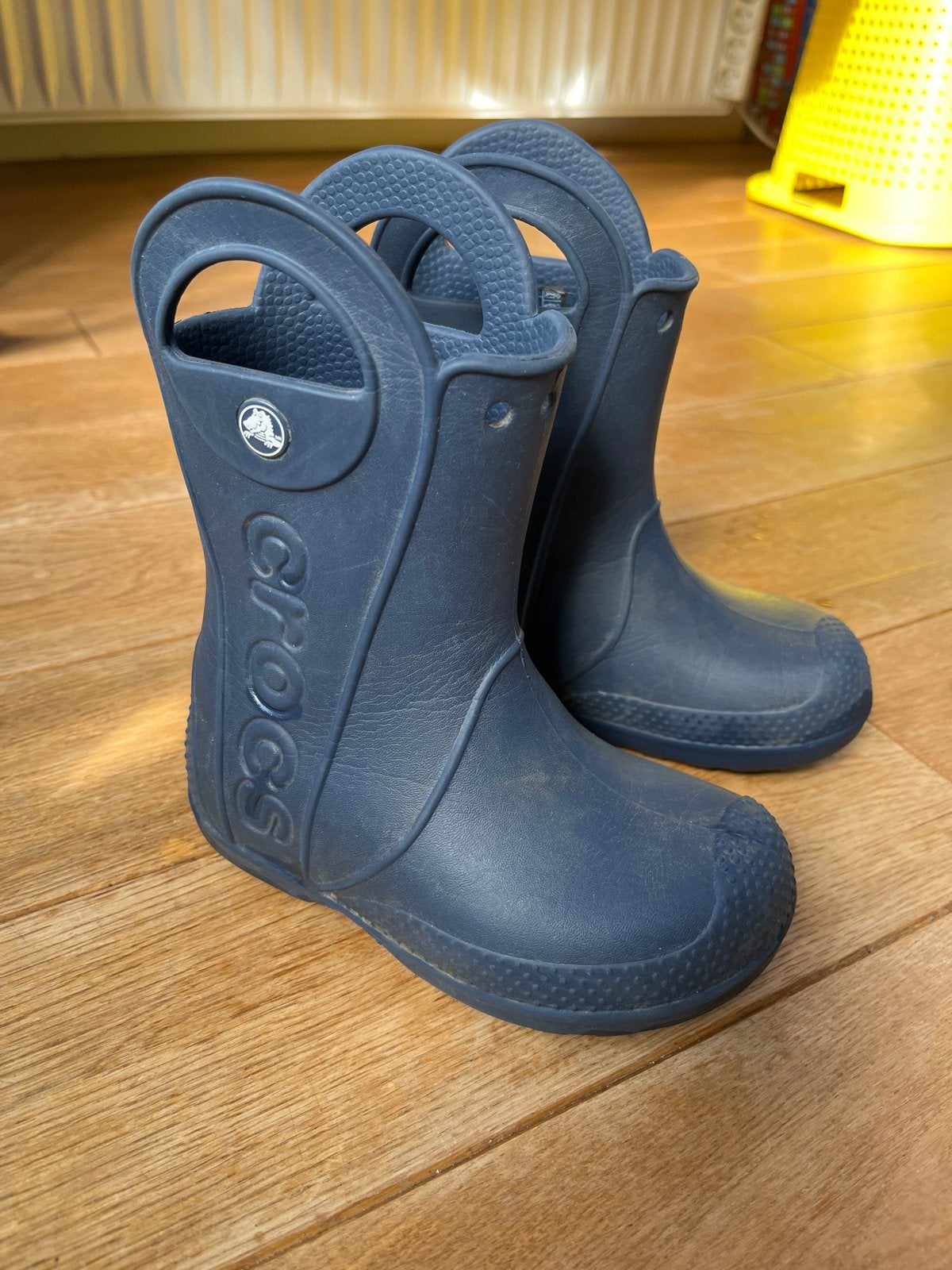 Blauwe Crocs regenlaarzen C10 (27/28), Ophalen, Gebruikt, Jongen of Meisje, Laarzen
