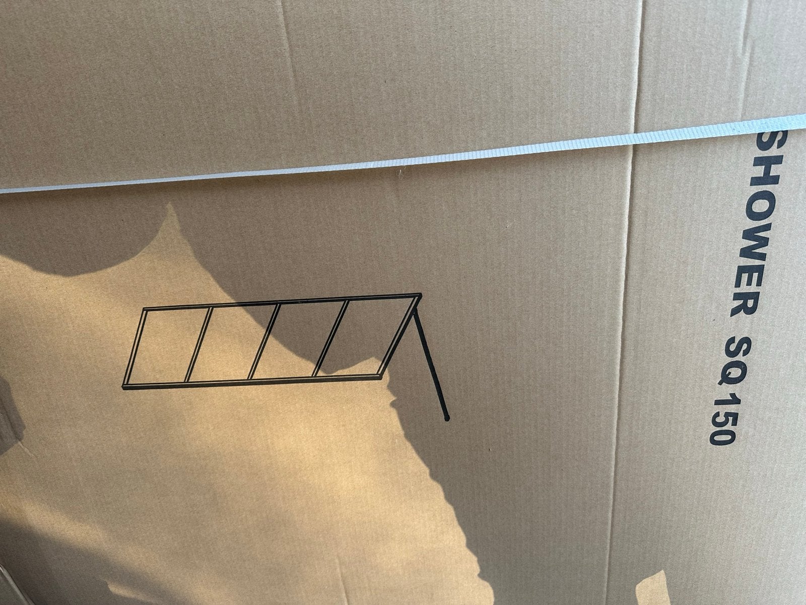 Nieuwe douchewand SQ150 140x200cm, Ophalen, Nieuw, Douche