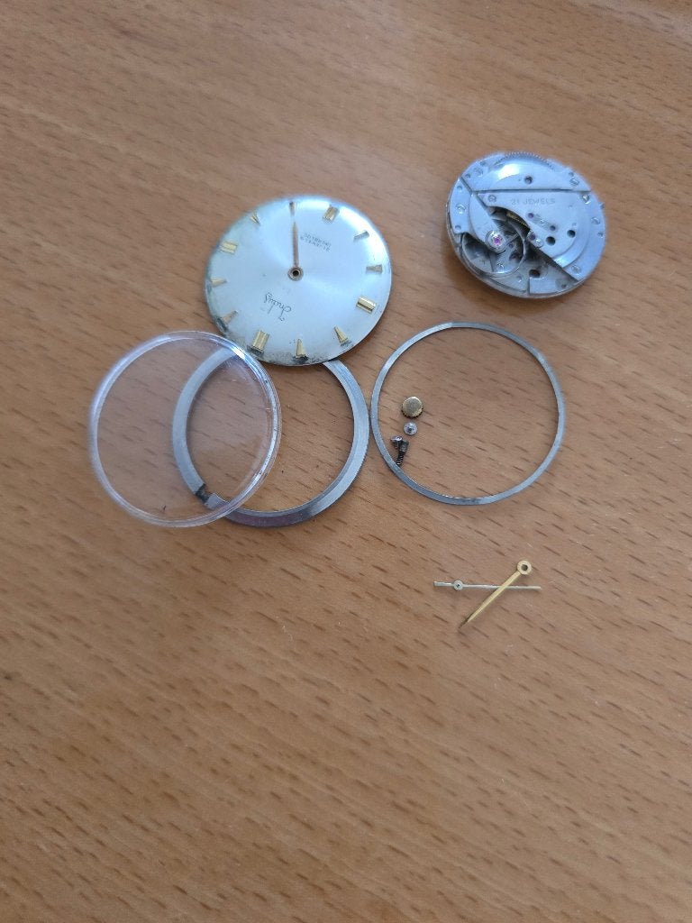 Onderdelen Indus heren horloge, Sieraden, Tassen en Uiterlijk, Horloges | Antiek, Overige merken, Overige materialen, Polshorloge