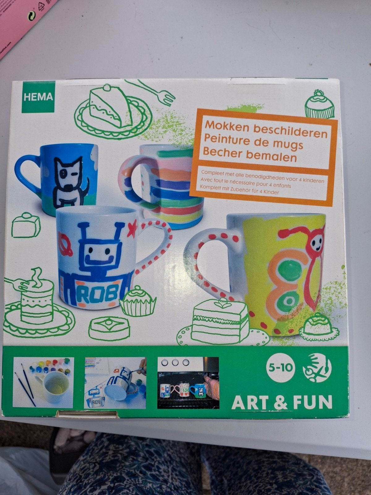 HEMA Mokken Beschilderen Knutselset - Art & Fun, Ophalen
