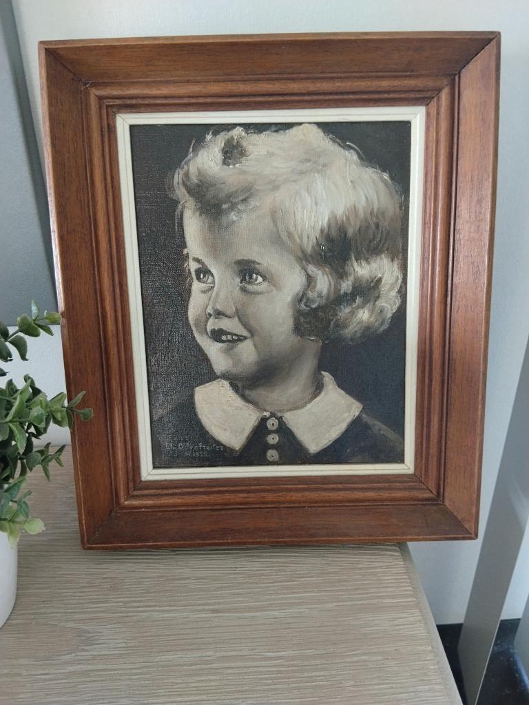 vintage schilderij, Antiek en Kunst, Ophalen of Verzenden
