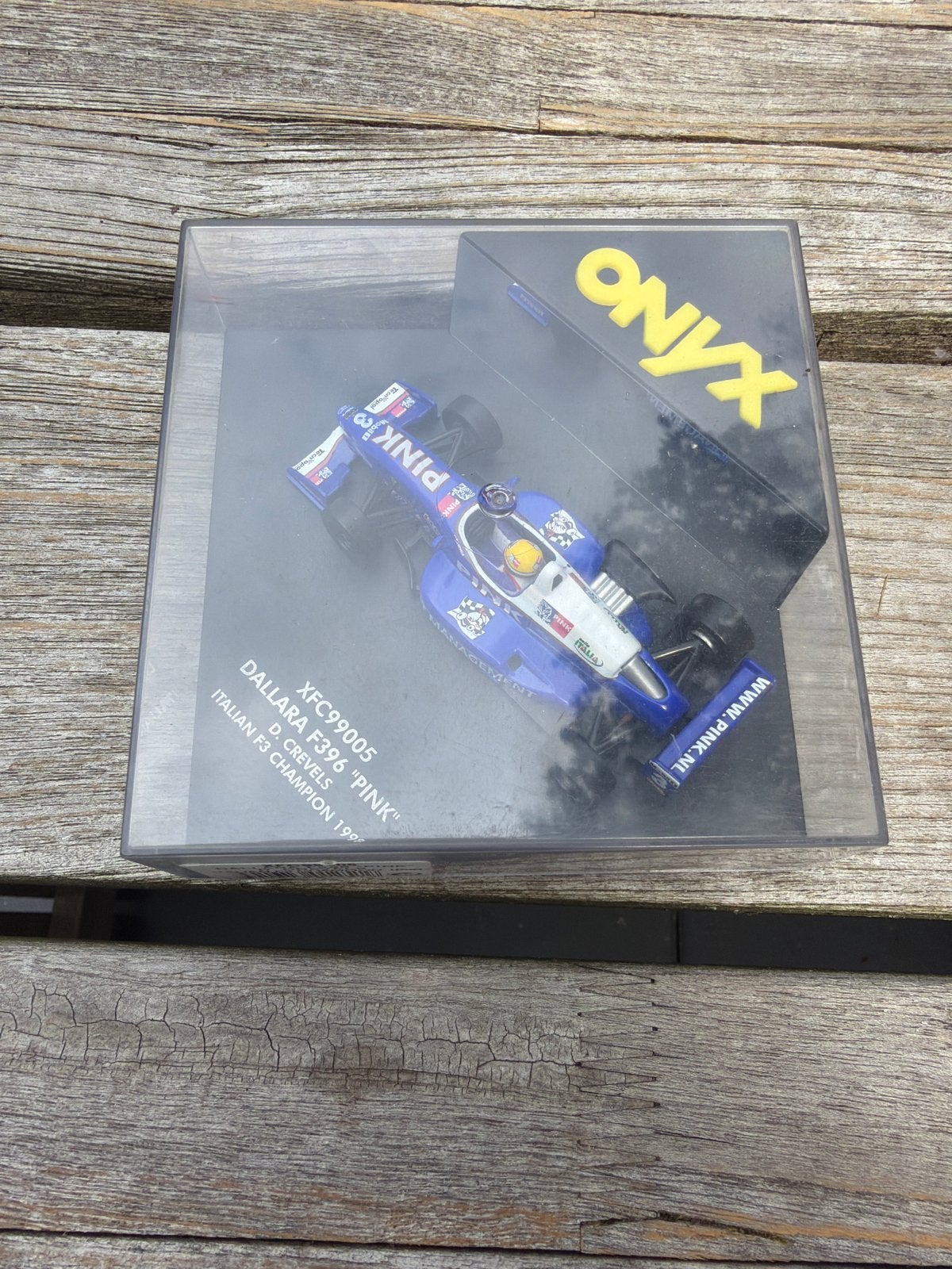 Onyx Dallara F398 'Pink' D. Crevels 1998 Formule 3, Overige merken, 1:50 of kleiner, Auto, Ophalen of Verzenden