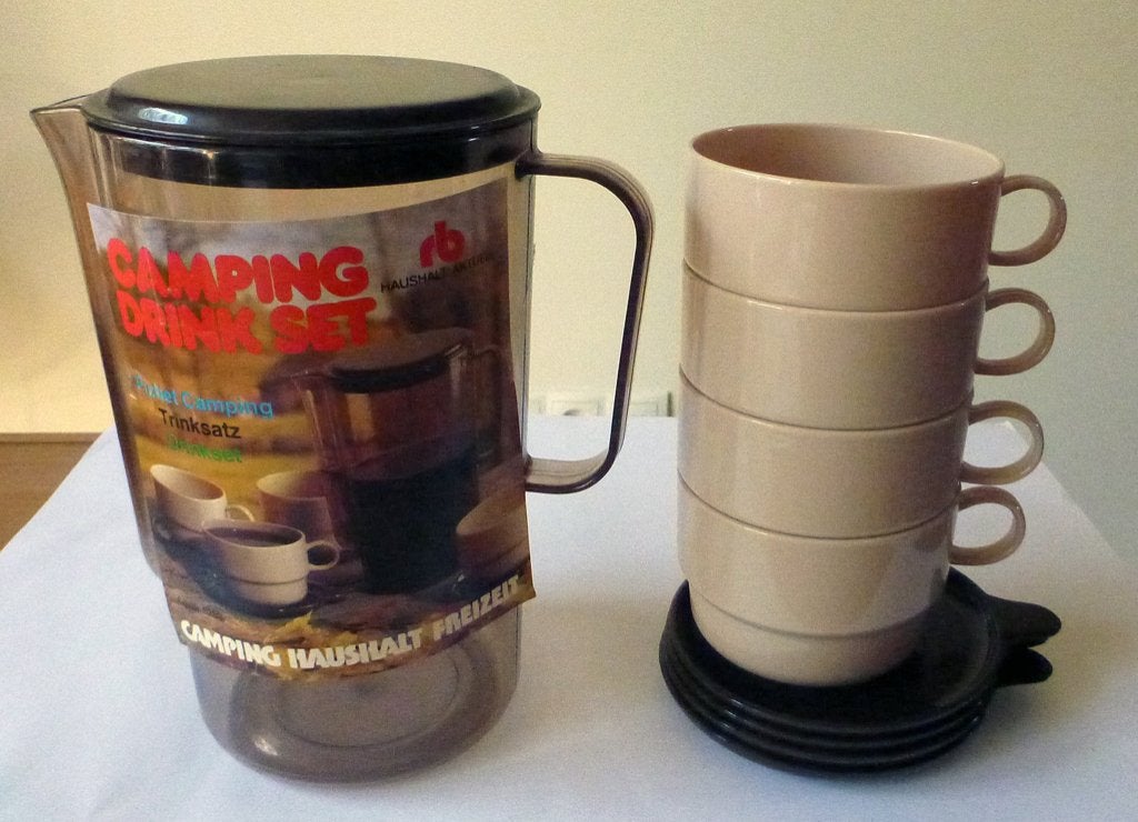 Vintage retro superleuke camping /picknick set, Verzenden, Overige typen