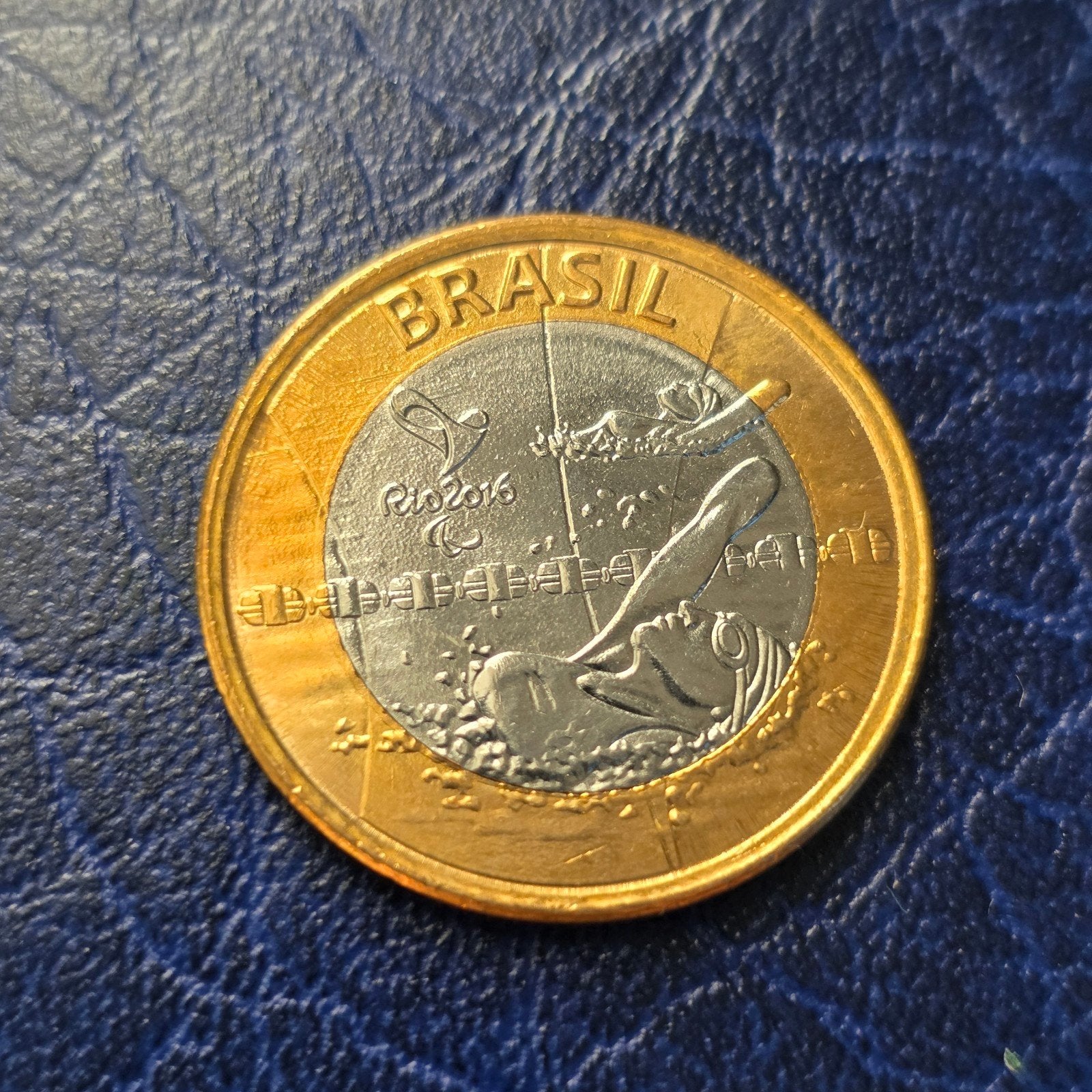 Brazilië 1 Real 2016 Olympische Spelen Zwemmen, Ophalen of Verzenden, Zuid-Amerika, Losse munt