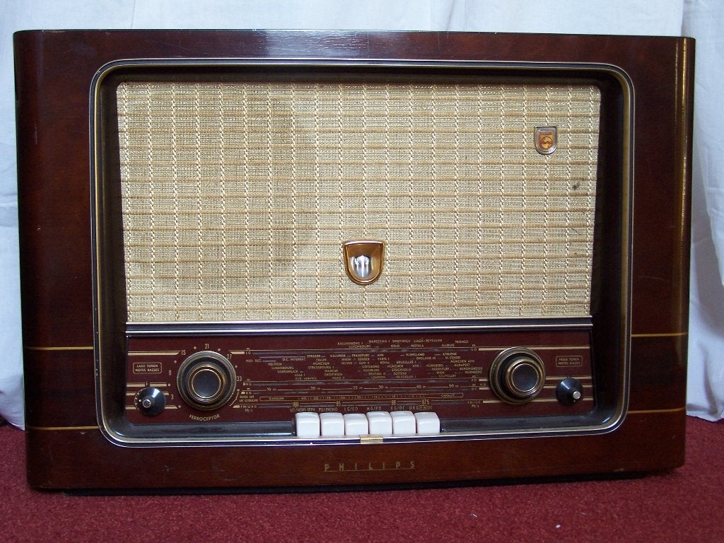 Philips buizenradio uit 1955, Ophalen, Gebruikt, Radio