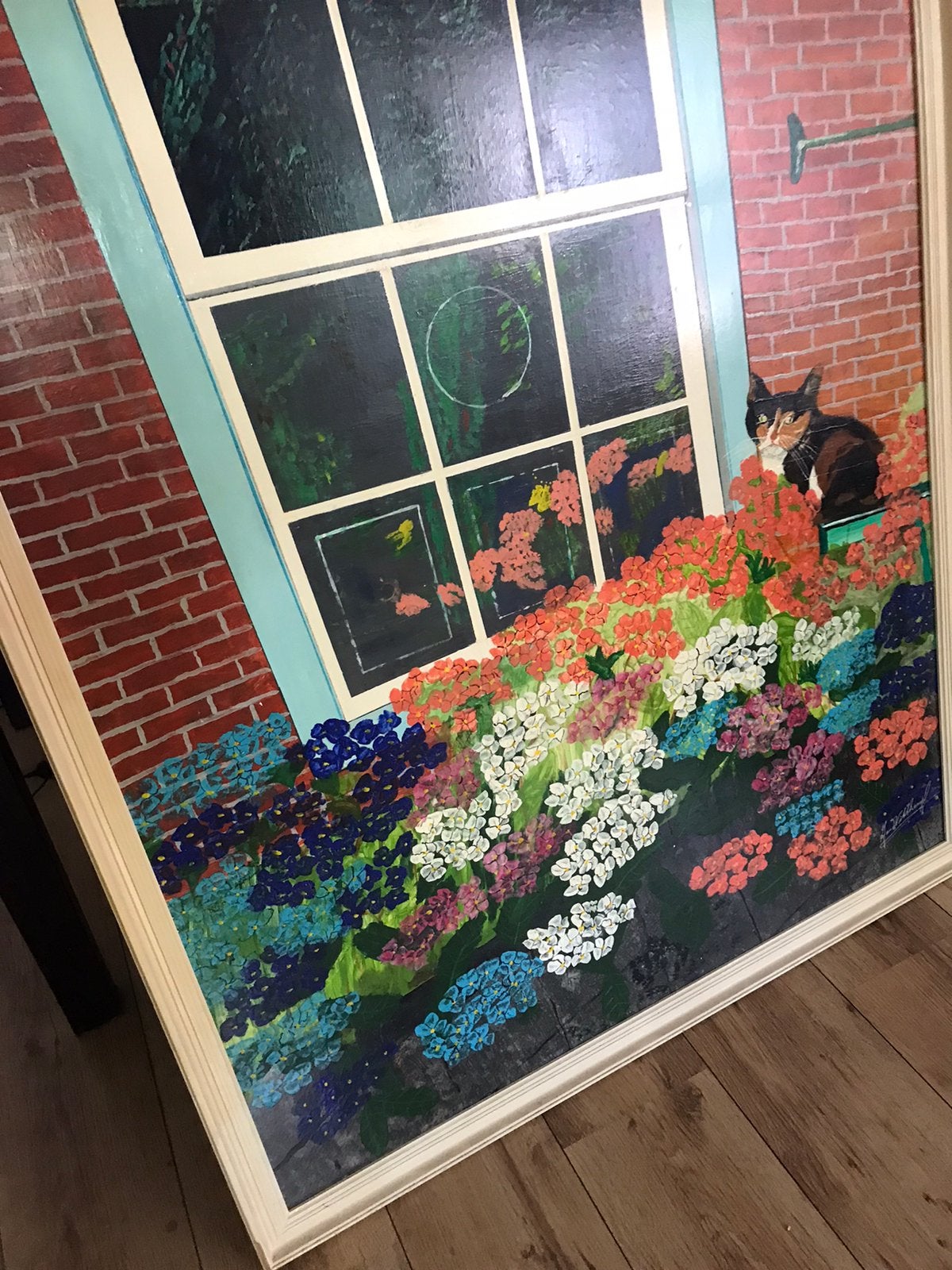 Olieverf schilderij groot, zeer sfeervol, Ophalen of Verzenden