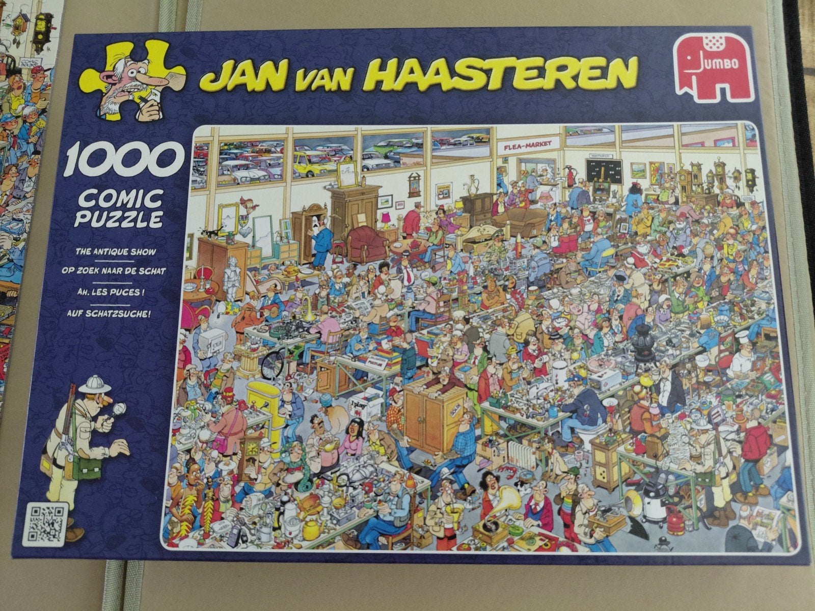 Jan van Haasteren Op zoek naar het Schat 1000 stukjes, Hobby en Vrije tijd, Ophalen of Verzenden, 500 t/m 1500 stukjes, Zo goed als nieuw