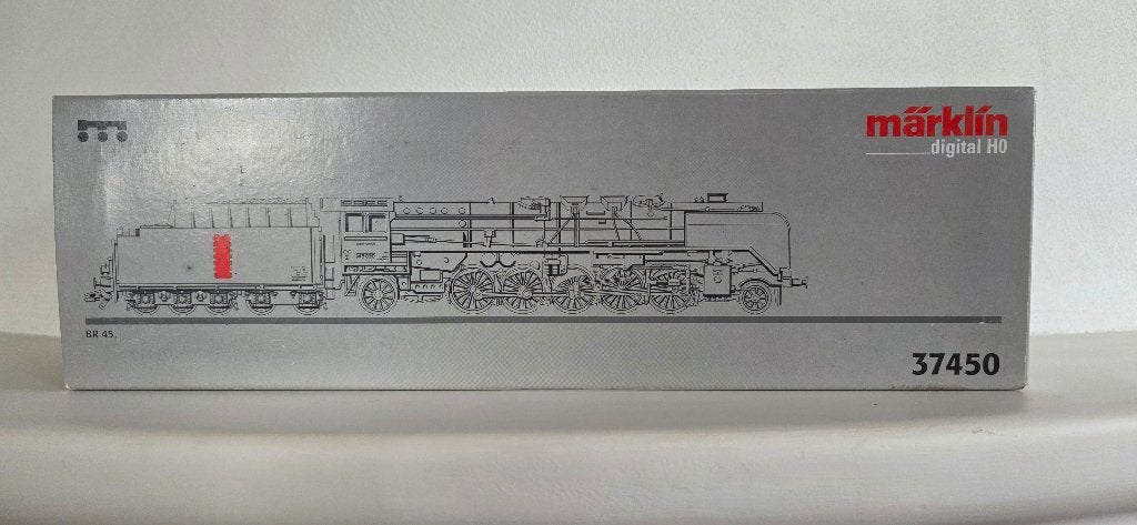 Märklin Duitse stoomloc BR 45 nr. 37450 - Prijs €195,- Nieuw, Hobby en Vrije tijd, Modeltreinen | H0, Wisselstroom, Locomotief