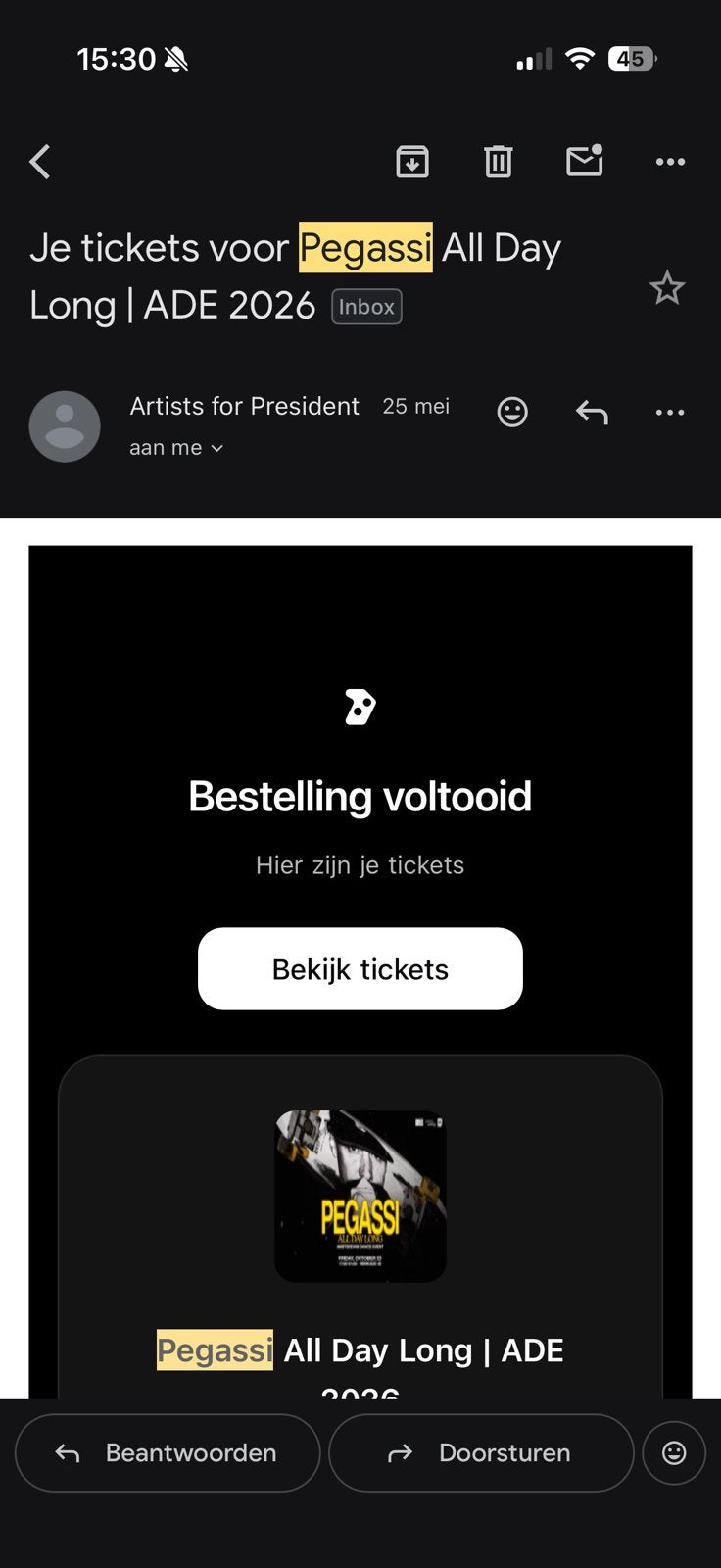Pegassi All Day Hemkade ADE 2026, Tickets en Kaartjes, Drie personen of meer, Overige soorten