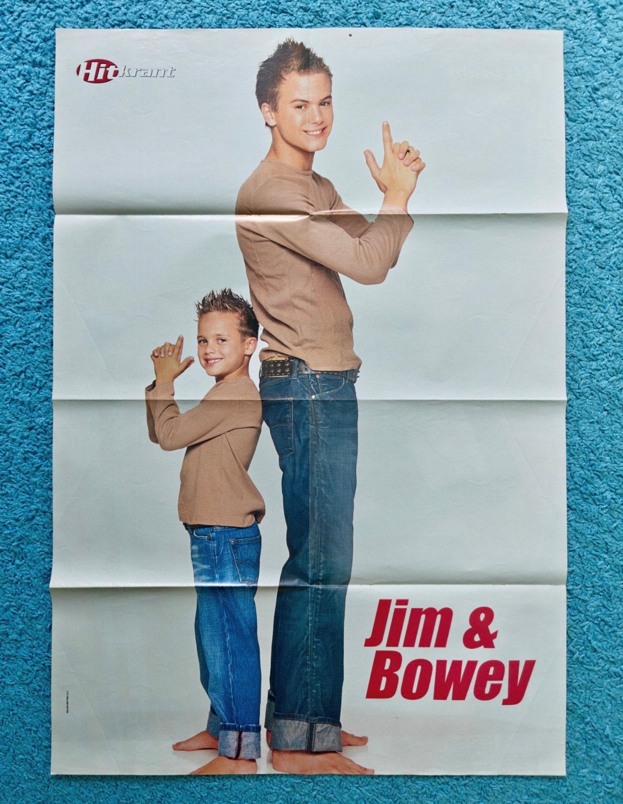 Jim Bakkum xxl poster hitkrant vintage, Verzamelen, Rechthoekig Staand, Nieuw, Ophalen of Verzenden, A1 t/m A3