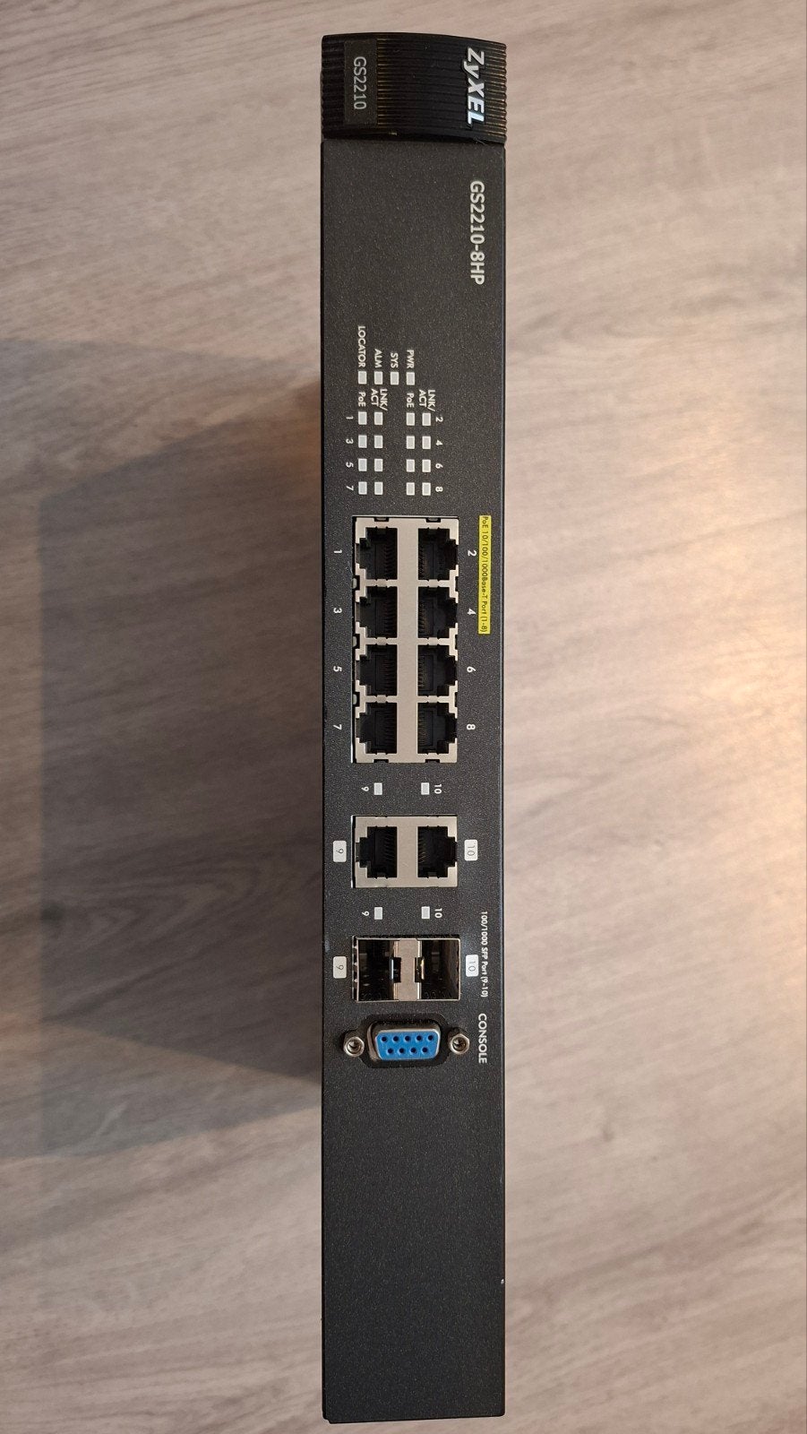Zyxel GS2210-8HP Gigabit Managed PoE Switch, Computers en Software, Ophalen of Verzenden