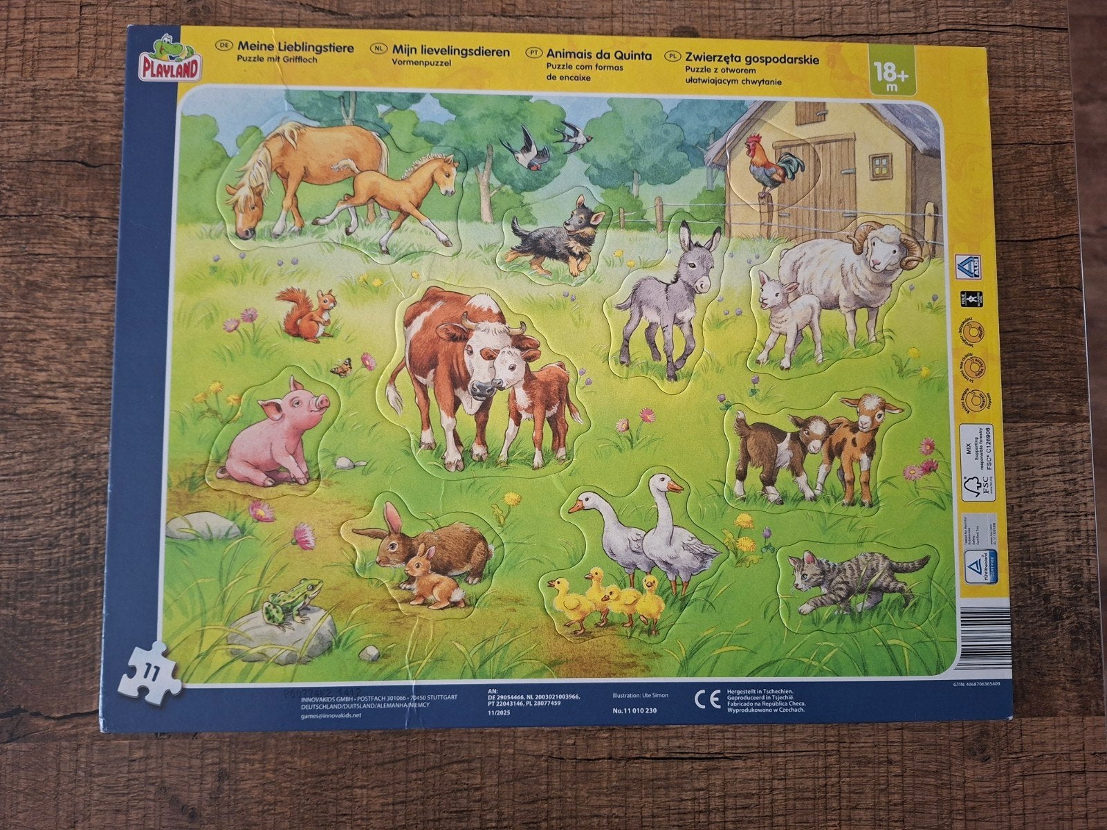 dieren puzzel, Ophalen, Zo goed als nieuw