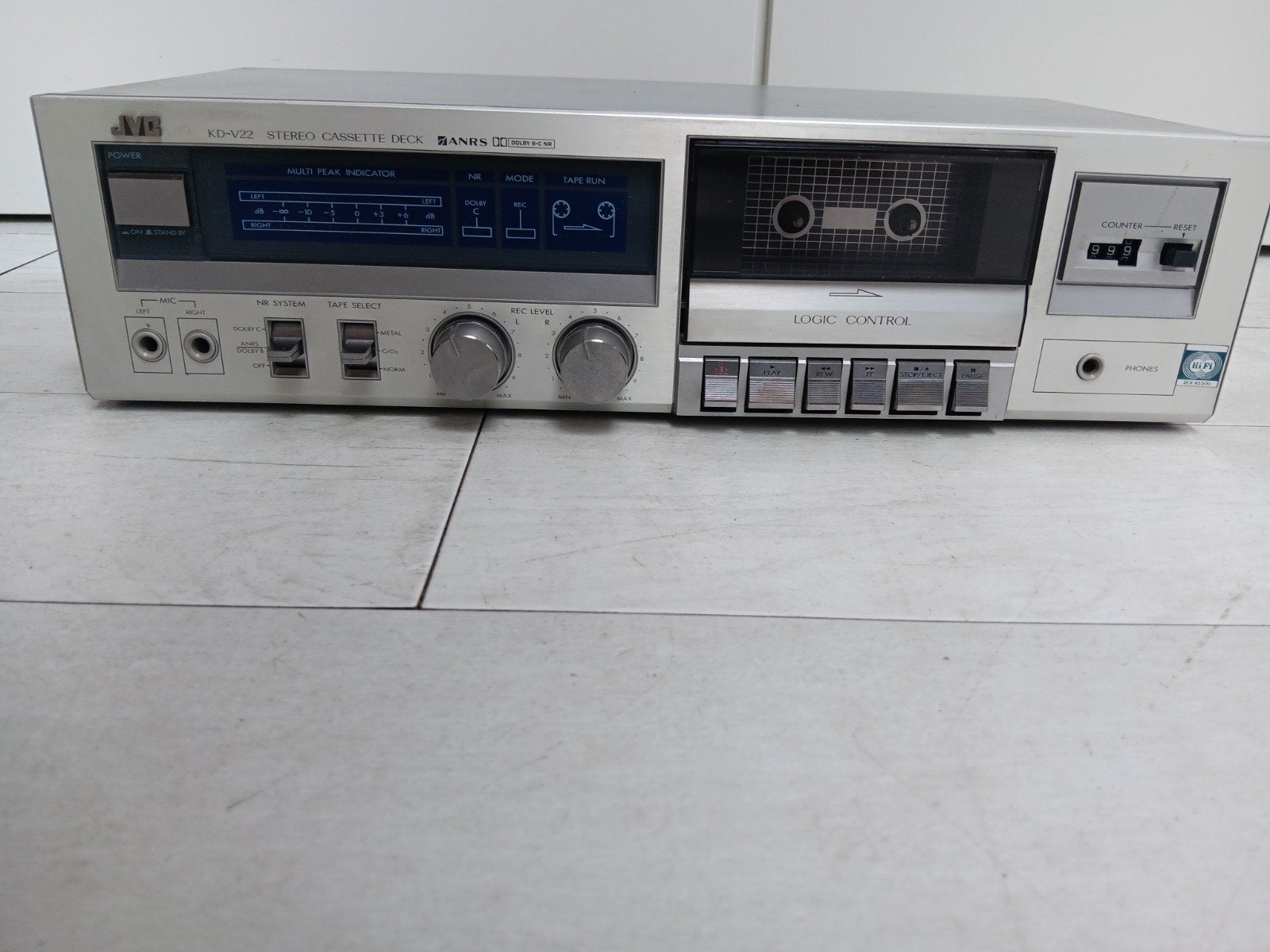 Jvc kd-v22 stereo cassettedeck jaren 80, Audio, Tv en Foto, Cassettedecks, JVC, Ophalen of Verzenden