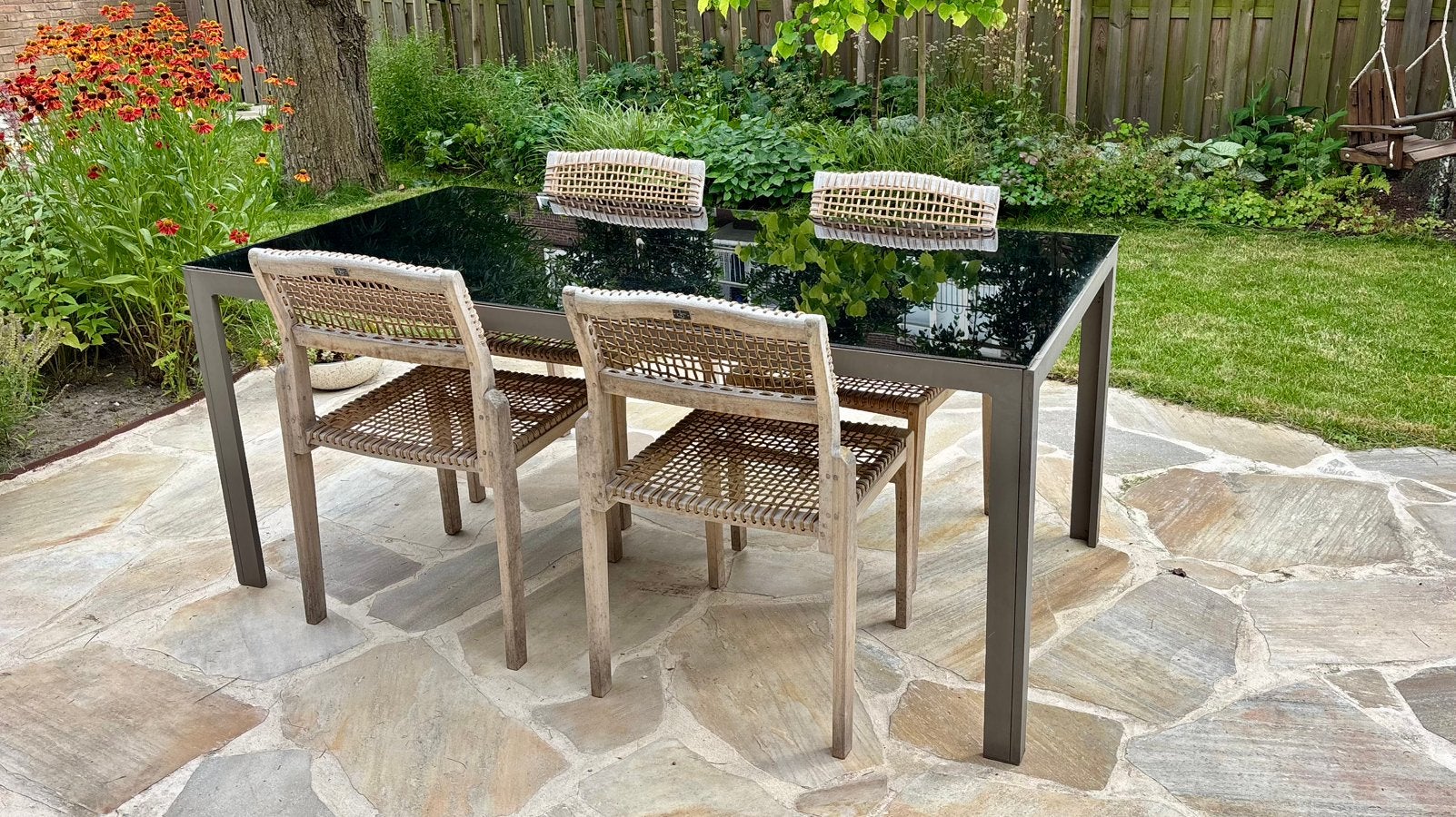 Tuintafel 180 x 90 cm, Ophalen, Gebruikt, Rechthoekig, Aluminium