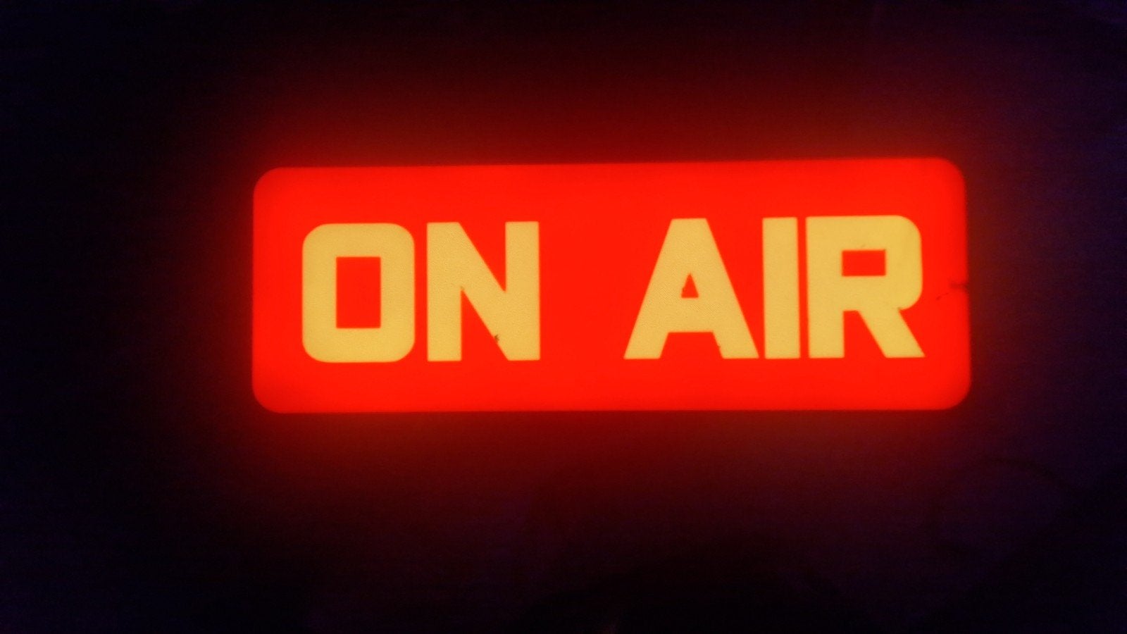 ON AIR licht bord., Ophalen