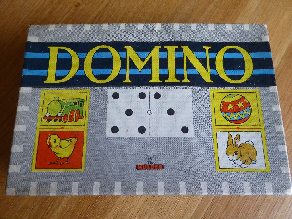 Spel, Domino Mulder., Hobby en Vrije tijd, Drie of vier spelers, Ophalen of Verzenden, Gebruikt