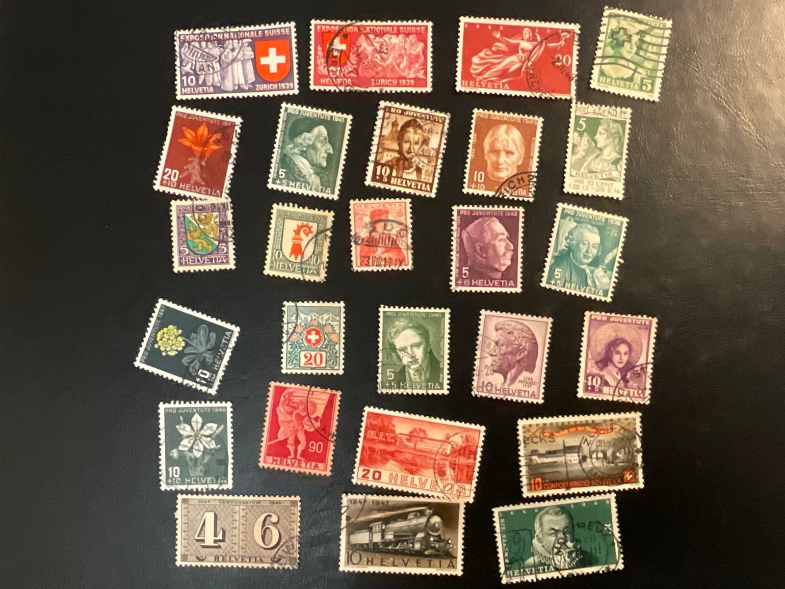 Zwitserse Klassieke Postzegels (Helvetia) 1930-1950, Verzenden, Gestempeld