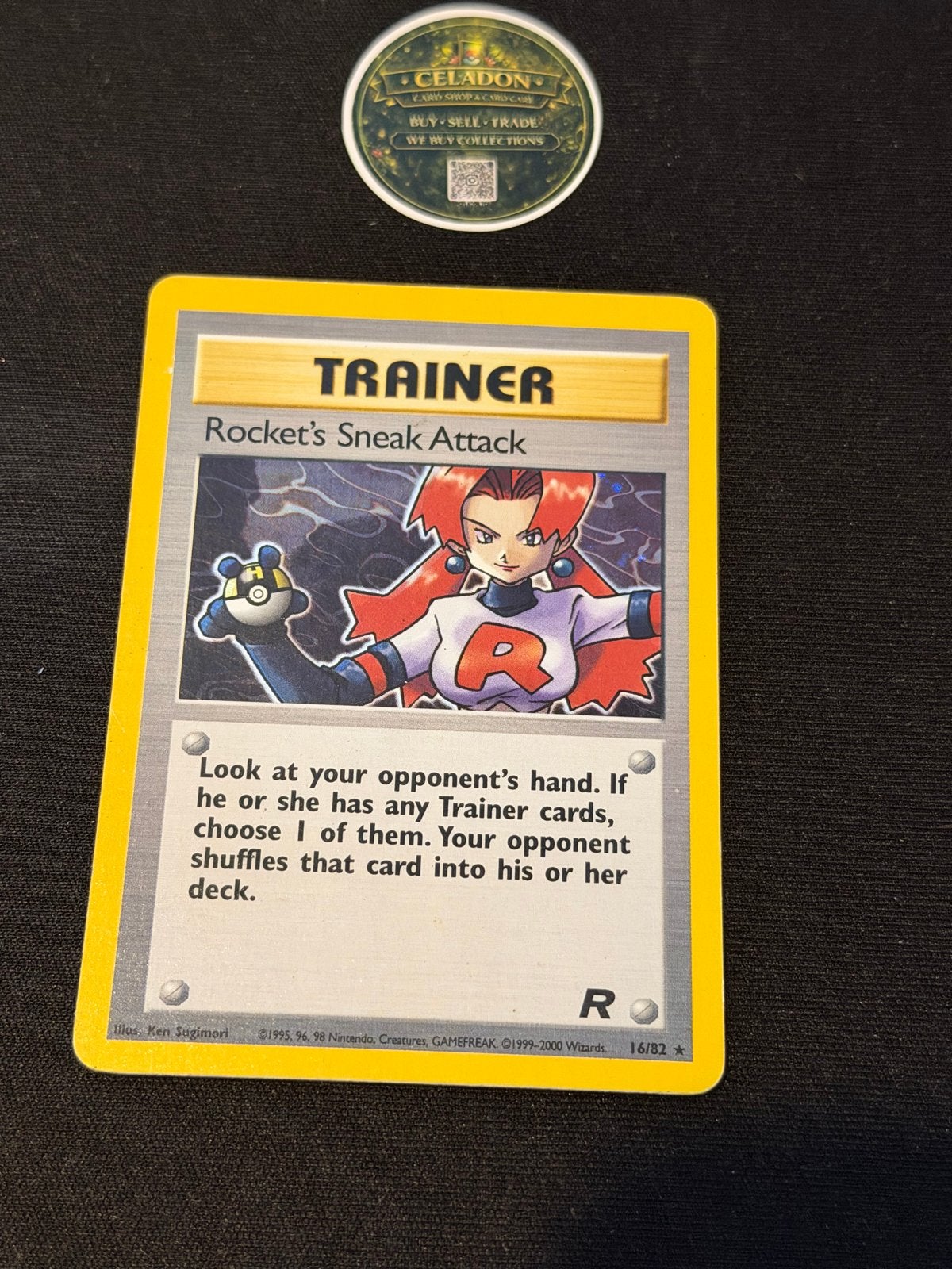 Pokémon Trainer Rocket's Sneak Attack 16/82 (Team Rocket), Ophalen of Verzenden, Gebruikt, Losse kaart
