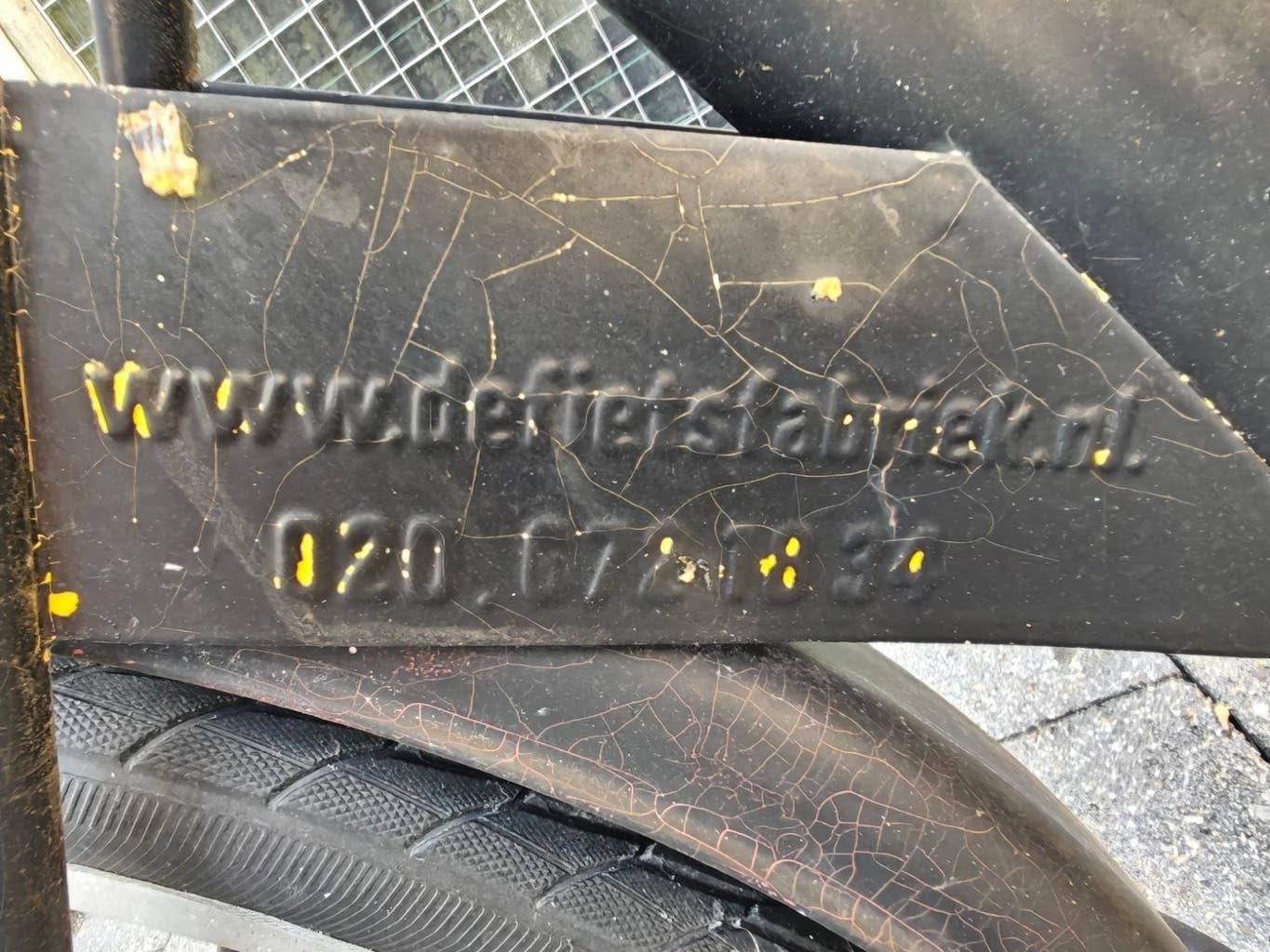 Bakfiets van de Fietsfabriek, zelf trappen, Ophalen, Gebruikt, Huif, Fietsfabriek