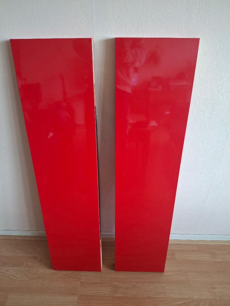 2x IKEA LACK Wandplank – Hoogglans Rood, Ophalen, Gebruikt