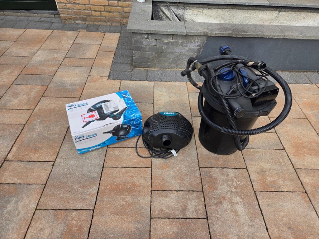 Aquaforte O-3500 Plus vijverpomp & Oase Fitoclear 1100 filte, Tuin en Terras, Ophalen of Verzenden, Zo goed als nieuw, Vijverfilter
