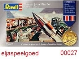 Revell 1:54 Truck Honest John Missile nr 00027 modelbouw, Revell, Groter dan 1:32, Nieuw, Ophalen of Verzenden
