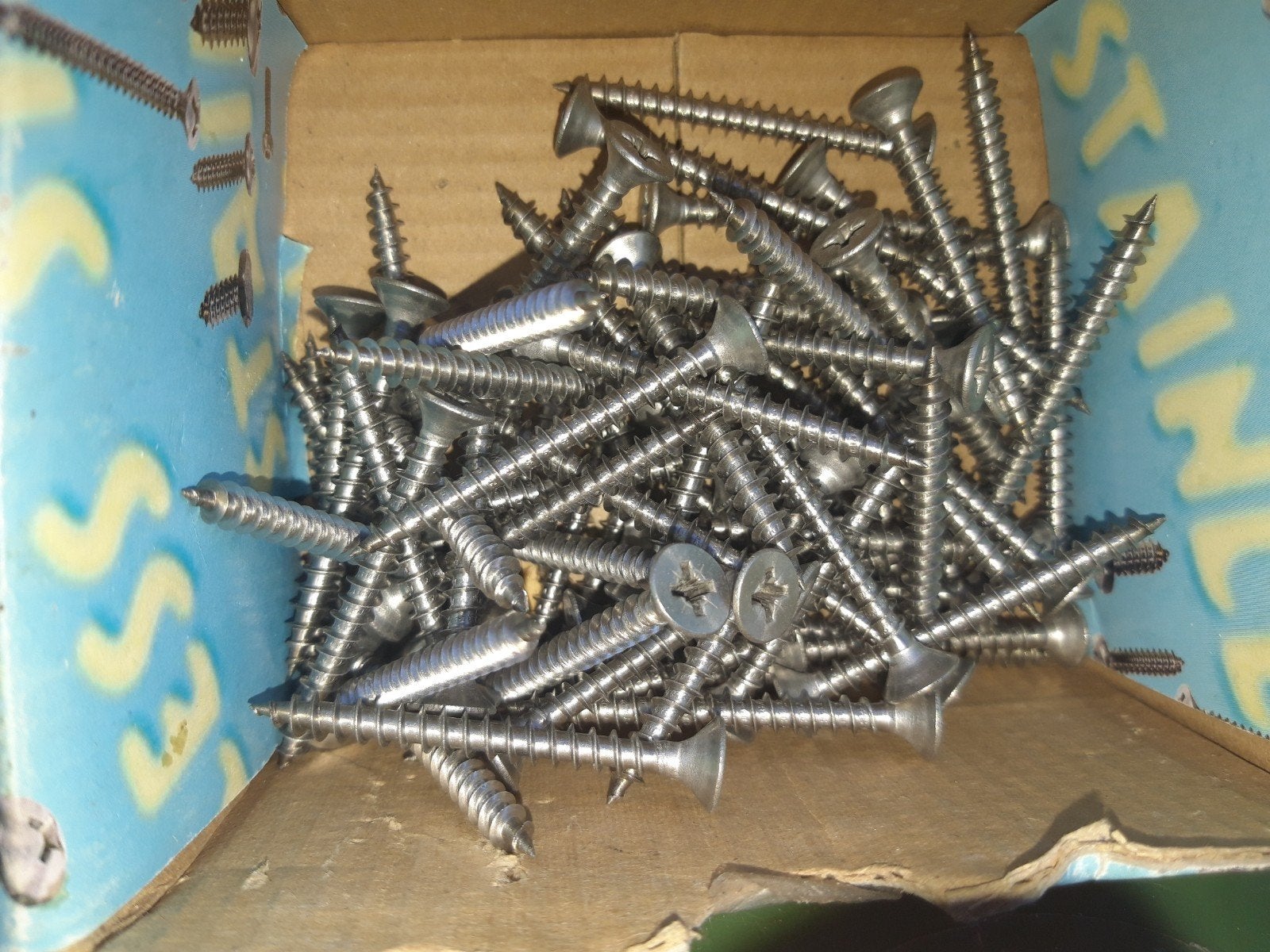 RVS Schroeven -een  maat., Gebruikt, Schroeven, Ophalen of Verzenden, Minder dan 50 mm