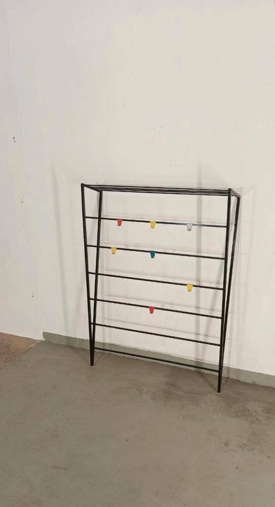 Vintage mid century Pilastro kapstok, design Tjerk Reijenga, Tweedehands, Tweedehands, Minder dan 100 cm, Metaal
