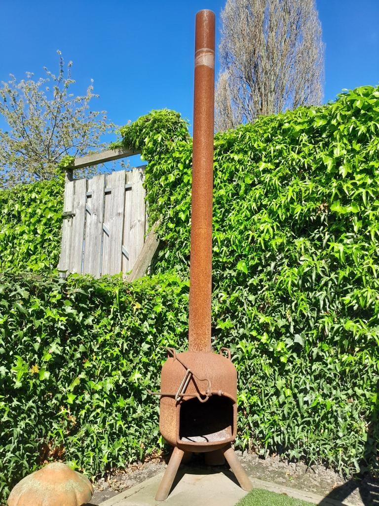 Buitenkachel/ tuinkachel, Tuin en Terras, Tuinhaarden, Ophalen, Gebruikt