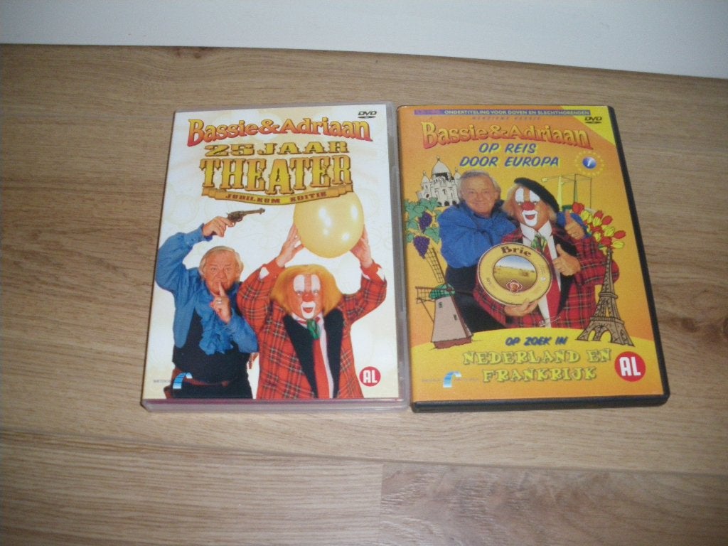2 hele leuke dvd s van bassie en adriaan zgan, Alle leeftijden, Ophalen of Verzenden, Zo goed als nieuw