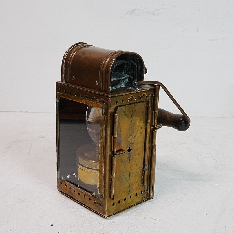 Duitse federale spoorwegen Brass Carbide lamp uit 1957., Ophalen of Verzenden, Gebruikt, Overige soorten, Overige typen
