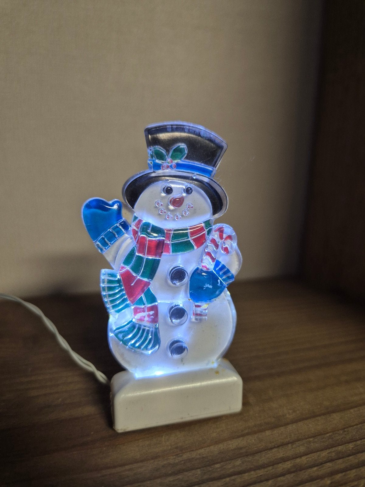 Lemax verlichte sneeuwpop kerstdorp kersthuisjes, Ophalen of Verzenden, Zo goed als nieuw