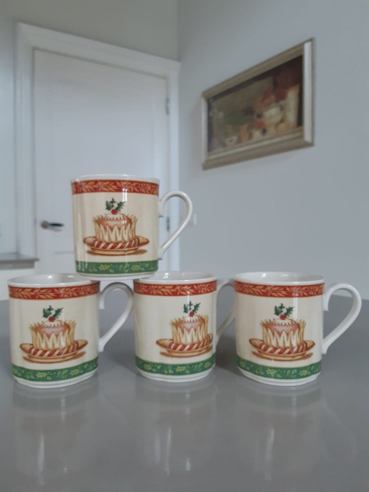 4 Mokken Villeroy en Boch Festive Memories Cupcake nieuw, Diversen, Kerst, Ophalen of Verzenden, Nieuw