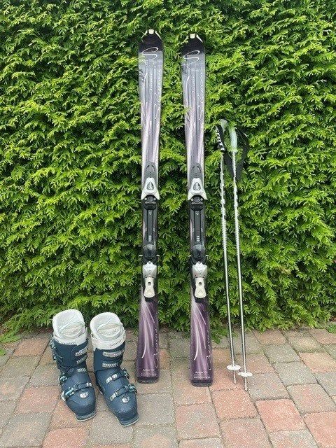 Salomon skiset dames. (ski's 151cm / schoenmaat 39-40), Ophalen, 140 tot 160 cm, Gebruikt, Salomon