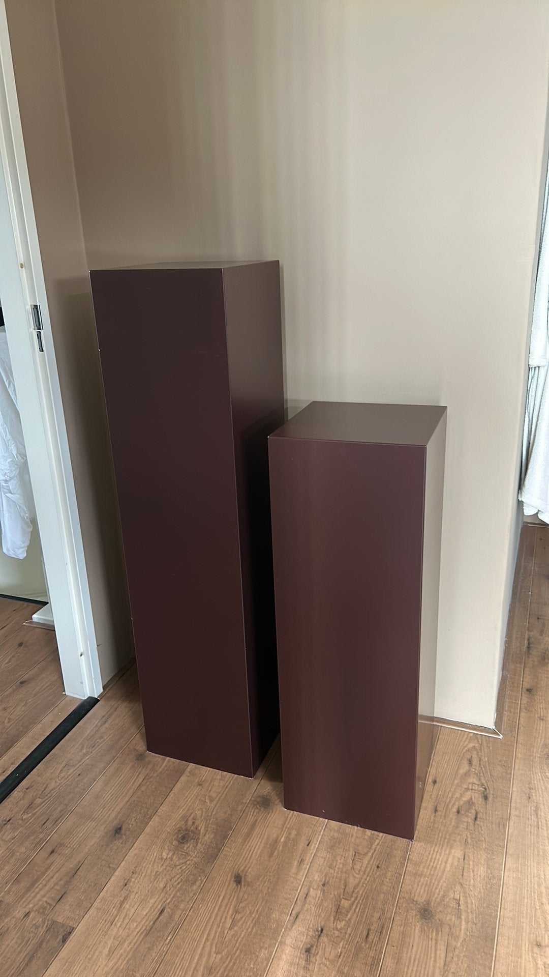 Set sokkels van de Sokkelfabriek, Huis en Inrichting, Woonaccessoires | Zuilen en Pilaren, Ophalen, Gebruikt
