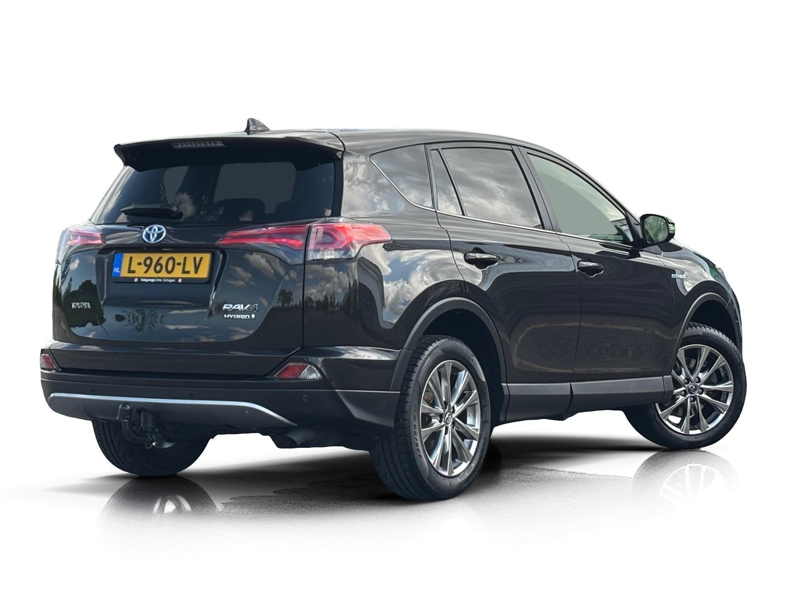 Toyota RAV4 2.5 Hybrid AWD Executive  Leder  360CAM, Auto's, Automaat, Gebruikt, Bruin, 1650 kg
