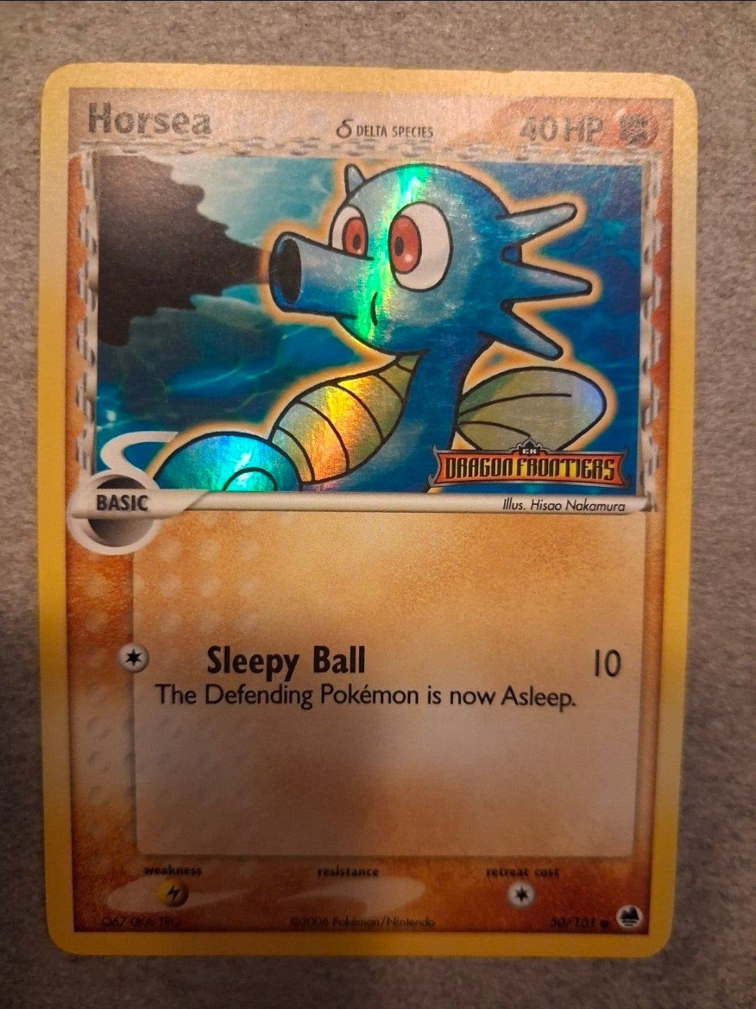 Horsea Delta Species Pokémon Kaart (Foil), Ophalen of Verzenden