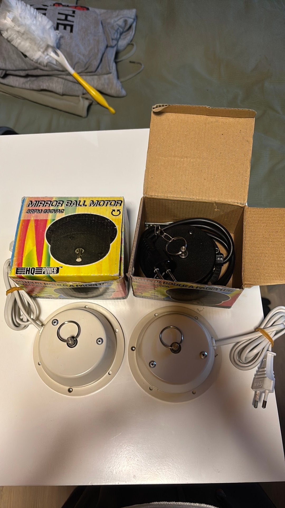 4x HQ Power spiegelbolmotoren 3RPM 230VAC, Ophalen of Verzenden, Gebruikt