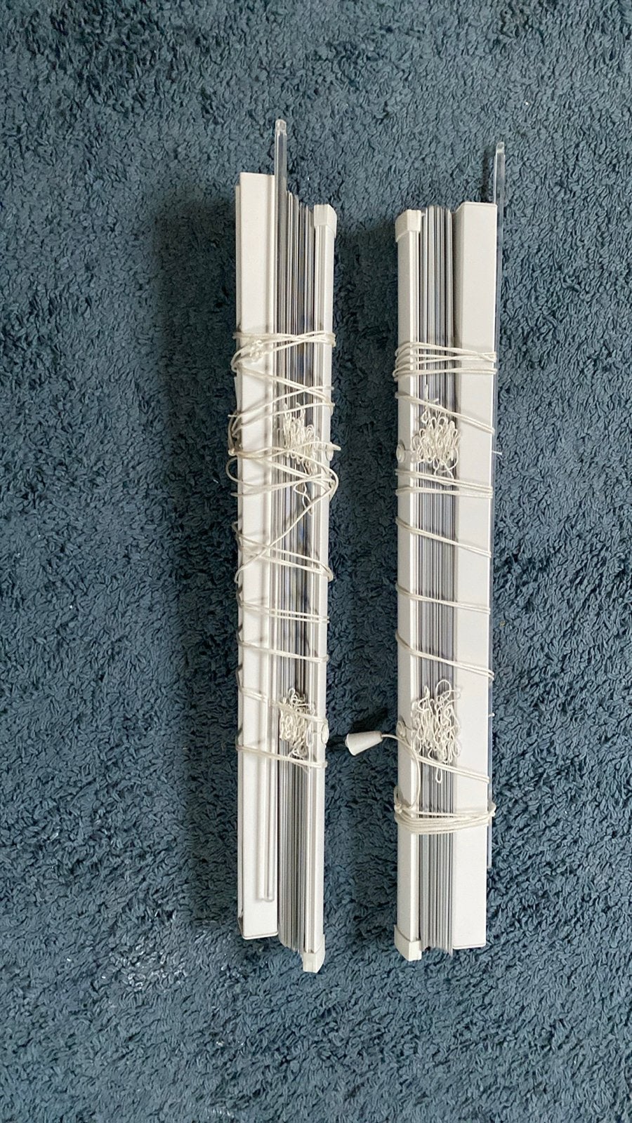 Witte jaloezieën - 2 stuks - 50x150 cm, Jaloezie, Gebruikt, Wit, Ophalen of Verzenden