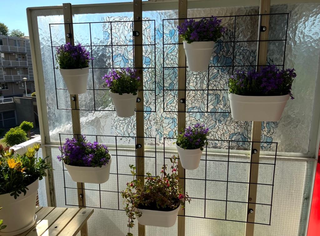 2 losse rekken om bloempotten aan op te hangen., Tuin en Terras, Bloembakken en Plantenbakken, Ophalen, Kunststof, Minder dan 30 cm