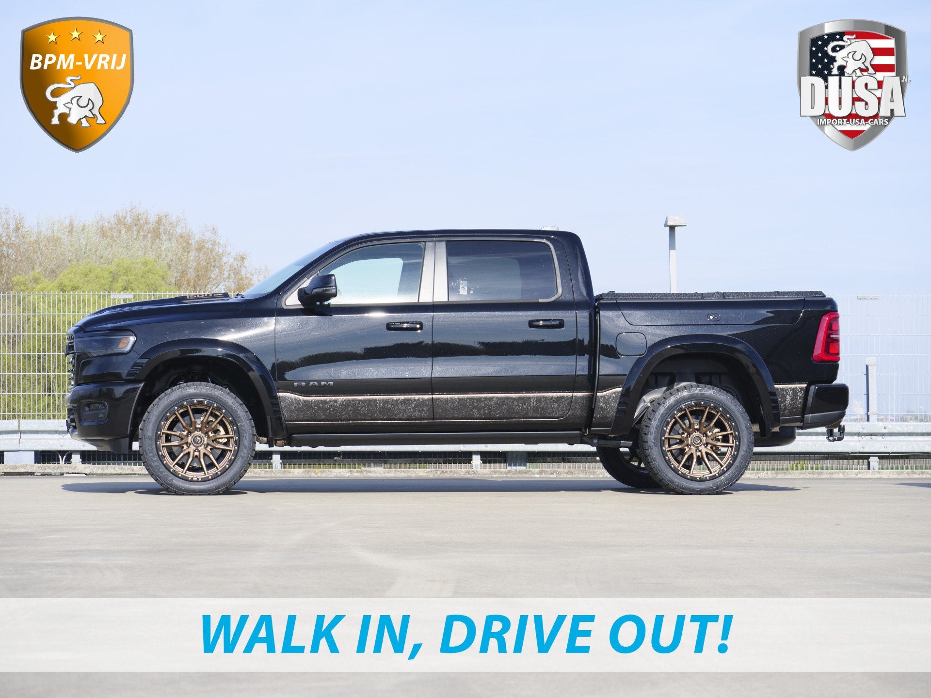 Dodge Ram | 1500 | Limited | 3.0L Twin-Turbo I6 | High Outpu, Automaat, 2438 kg, Zwart, Zwart