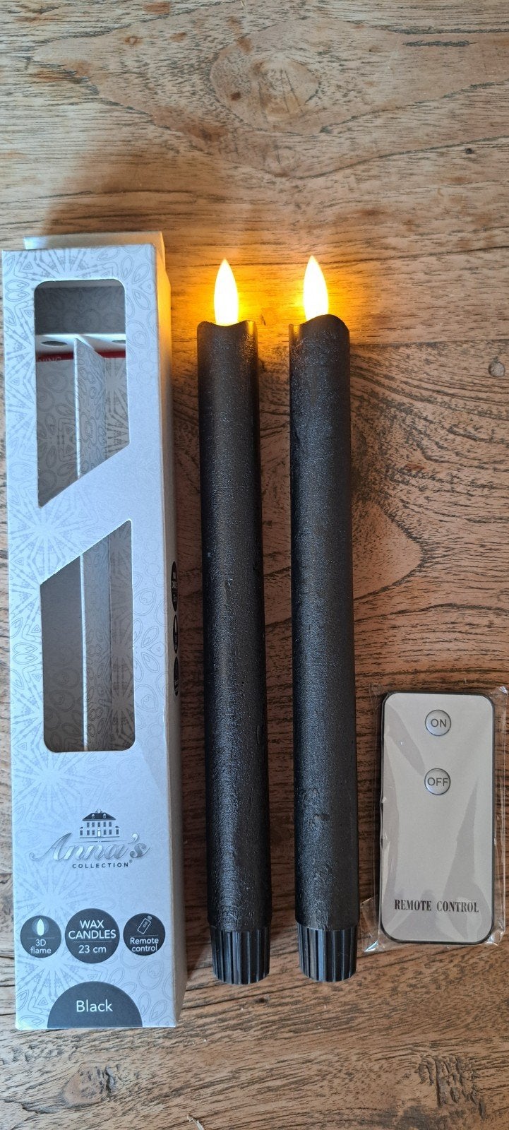 nieuwe Anna's Collection LED Kaarsen + Afstandsbediening, Ophalen of Verzenden, 23 cm, Kaars, Overige merken