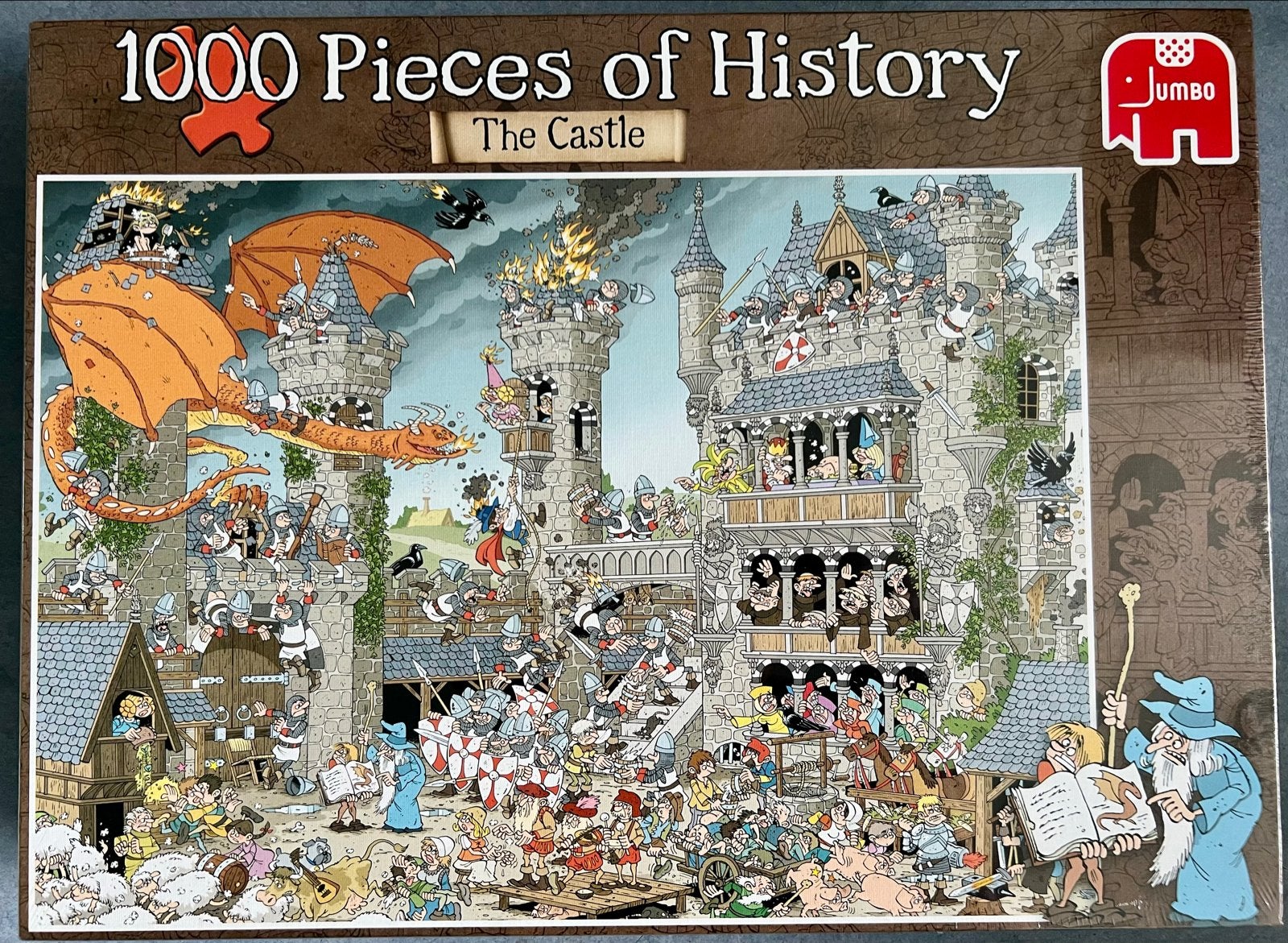 “The Castle” 1000 st. Rob Derks/Jan van Haasteren NIEUW, Ophalen of Verzenden, 500 t/m 1500 stukjes, Nieuw, Legpuzzel