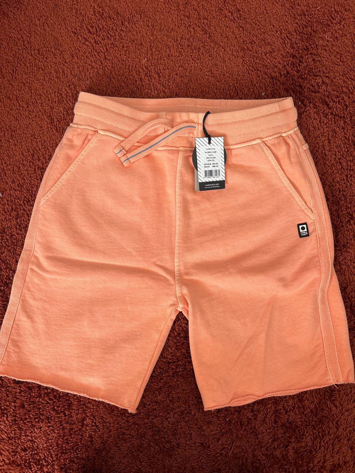 NIEUW Tumble N Dry Fresno Jongen Short - Koraalrood Maat 152, Ophalen of Verzenden, Nieuw, Jongen, Broek