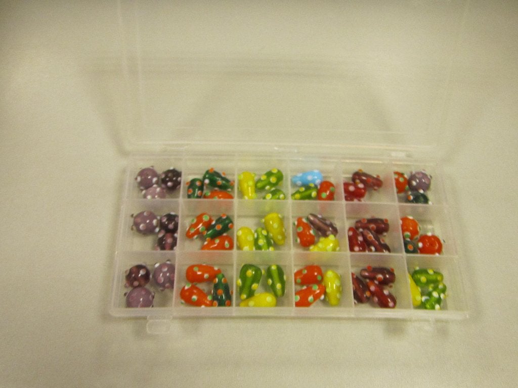 Kralen doos met lampworks kralen GRATIS VERZNENDEN !, Ophalen of Verzenden, Nieuw, Kraal
