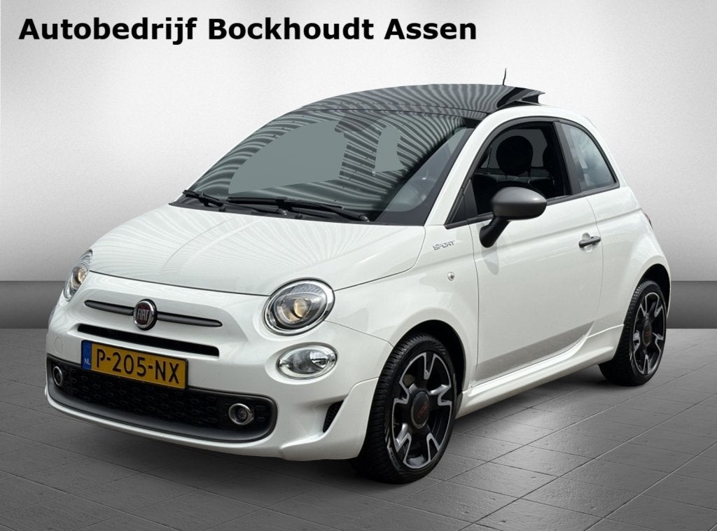 Fiat 500 1.0 Hybrid Sport | Panorama Dak | 16'' LMV, Auto's, Fiat, Euro 6, 4 stoelen, Wit, Origineel Nederlands