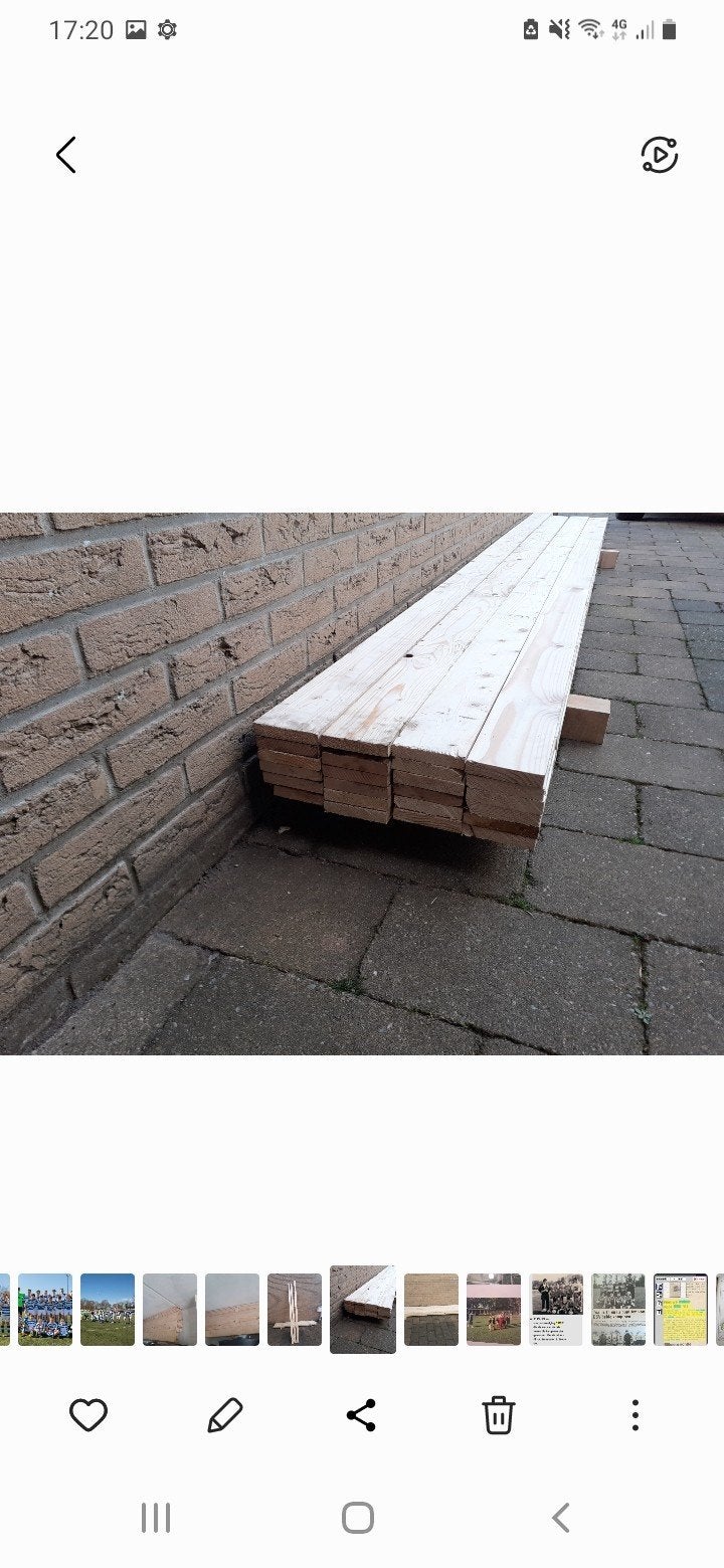 30 panlatten van 18 100 2900 bv. voor gipsplaten, Doe-het-zelf en Verbouw, Hout en Planken, Ophalen, Minder dan 25 mm, Zo goed als nieuw