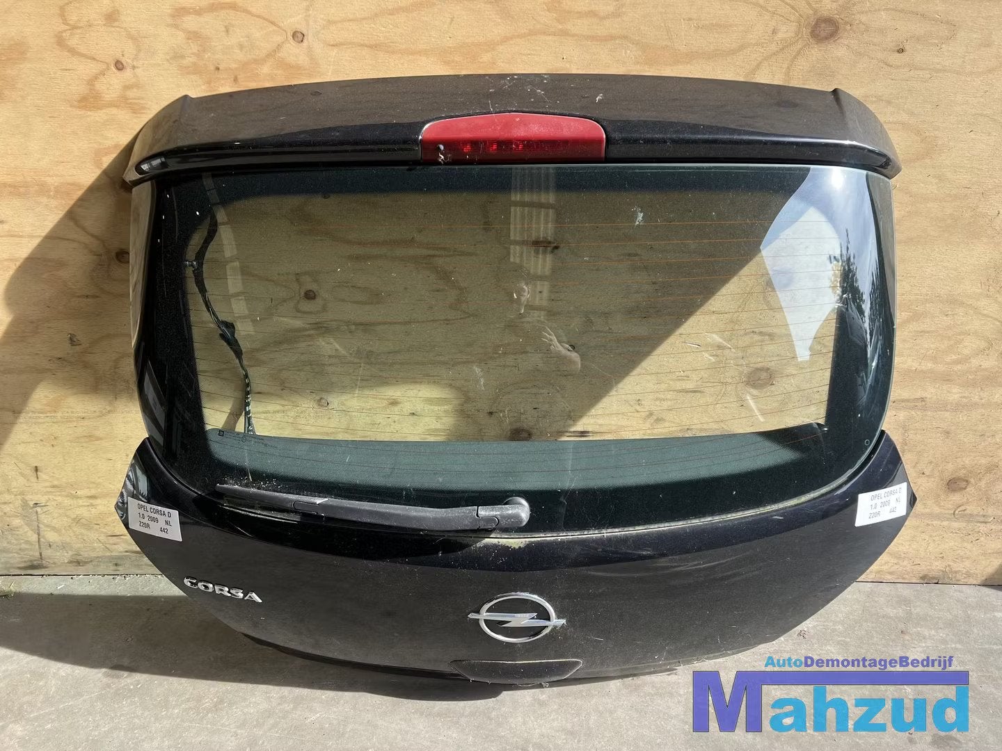 OPEL CORSA D Zwart Z20R achterklep (3deurs) 2005-2014, Gebruikt, Deur, Opel Automobile GmbH, Ophalen of Verzenden